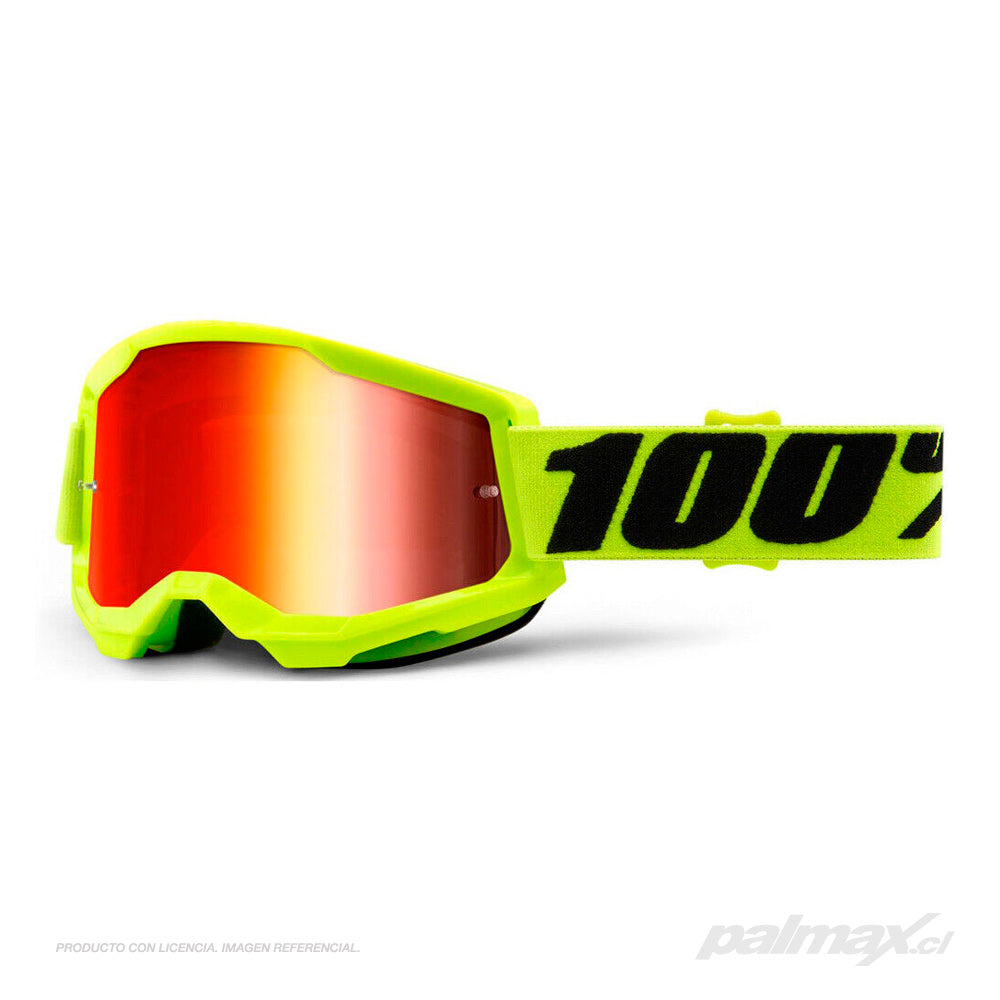 Antiparra Off-Road modelo Strata-2 Fluo Yellow | 100 Percent
